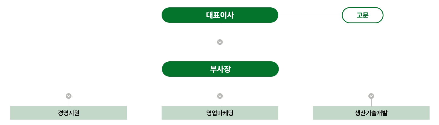 주식회사 더이엔 조직도